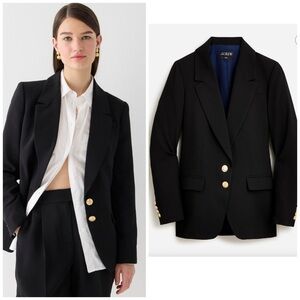 J. Crew RETAIL Willa blazer in black city crepe
